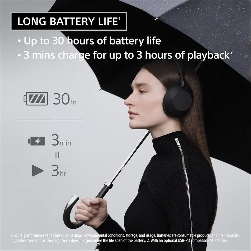 Sony WH-1000XM6 The Best Noise Canceling Wireless Headphones, HD NC Processor QN3, 12 Microphones, Adaptive NC Optimizer, Mastered by Engineers, Studio-Quality, 30-Hour Battery