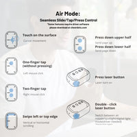 Cheerdots 2 Detachable Air Mouse Wireless Touchpad All-in-one Pocket AI Recording ChatGPT Enabled Mouse Customized Gaming Mouse