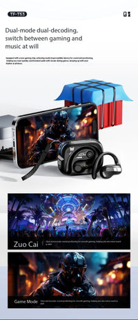 AI Translation Intelligent Open Earphone OWS Bluetooth 6.0 Ultra Long Battery Life ENC Noise Cancelling Sports Office Earphones