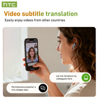 NE48 Side-Sliding Wireless Earbuds, Colorful HD Display Screen, Touch Control, In-Ear Design, Multifunctional Control, Wallpaper Upload, AI Translation Earphones